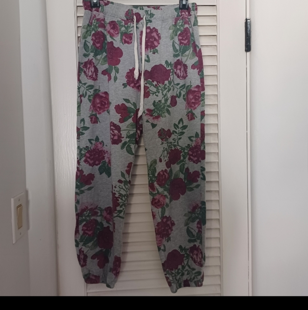 Show me Your Mumu sweatpant womens S Floral Loungewear jogger cozy